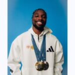 Noah Lyles is an American sprinter, field athlete and a gold medalist at the 2024 Olympics