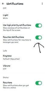 This new feature allows you to react to a status without sending any emotion. The feature is now available to users