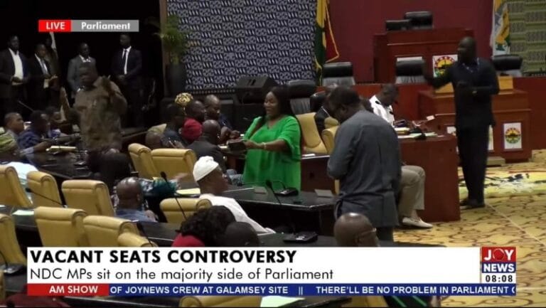 Both the NDC and NPP MPs on Tuesday October 22, 2024, have occupied the majority seats in Parliament.