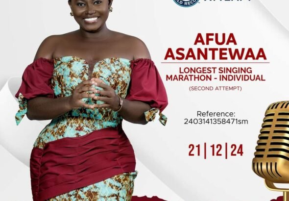 Former Guinness World Records contender, Afua Asantewaa Aduonum, has disclosed her intentions to contest again for the longest individual singing marathon.