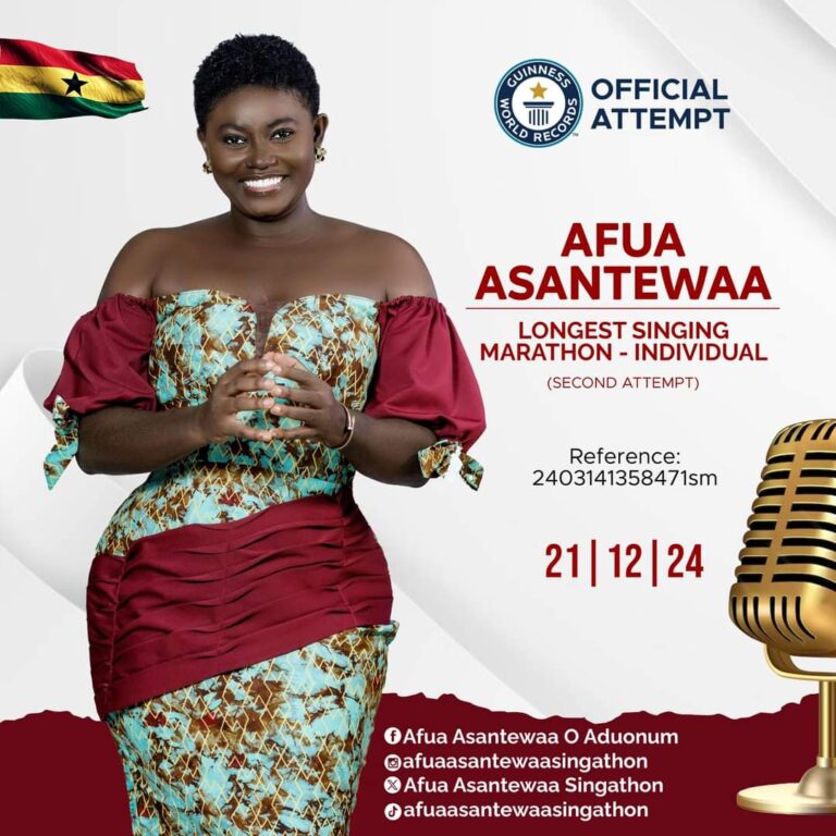 Former Guinness World Records contender, Afua Asantewaa Aduonum, has disclosed her intentions to contest again for the longest individual singing marathon.