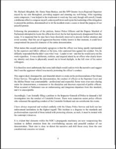 Minority leader, Afenyo-Markin, has recounted reasons behind his assault on a police officer during the 'Save The Judiciary" protest which took place yesterday.