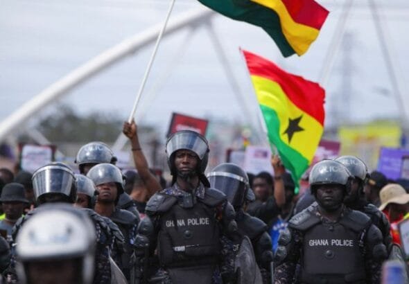 The Ghana Police Service has suspended one of its officers for allegedly possessing a restricted pharmaceutical substance.