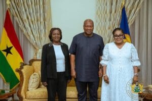 Pictures and videos circulating online confirm that Naana Jane Opoku-Agyemang has successfully recovered and has safely arrived in Ghana to continue her work as the Vice President