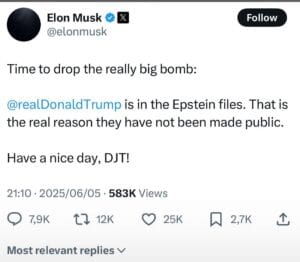 Tech billionaire Elon Musk has publicly advocated for the impeachment of Donald Trump, the President of the United States, following a deterioration in their friendship that has led to significant exchanges of mutual criticism and accusations