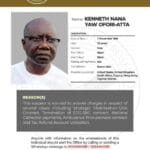 The Office of the Special Prosecutor l has declared former finance minister, Ken Ofori-Atta, wanted for the second time after failing to submit himself for scrutiny.