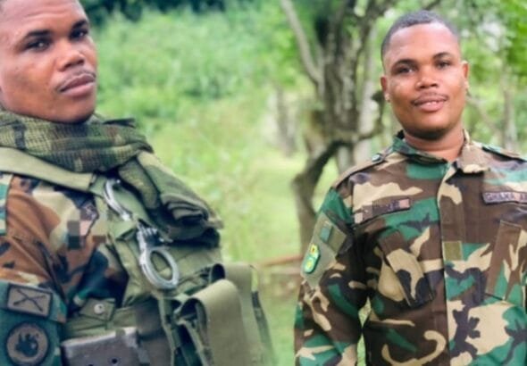 A young army soldier named Solomon Asare Teye-Tsu has been honored by a private security firm, Ojeyz Security Management Limited for his sense of duty and patriotism in refusing to accept a substantial amount of money as bribe from illegal miners