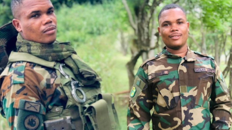 A young army soldier named Solomon Asare Teye-Tsu has been honored by a private security firm, Ojeyz Security Management Limited for his sense of duty and patriotism in refusing to accept a substantial amount of money as bribe from illegal miners