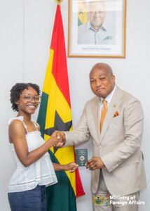 The Foreign Affairs Minister, Samuel Okudzeto Ablawka, in a colorful but brief ceremony, handed Manchester City winger, Jérémy Baffour Doku, a Ghanaian passport, reinforcing his connection to his ancestral lineage.