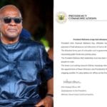 President John Dramani Mahama has canceled fuel allowances and allocations for all political appointees with immediate effect in a statement dated July 15, 2025
