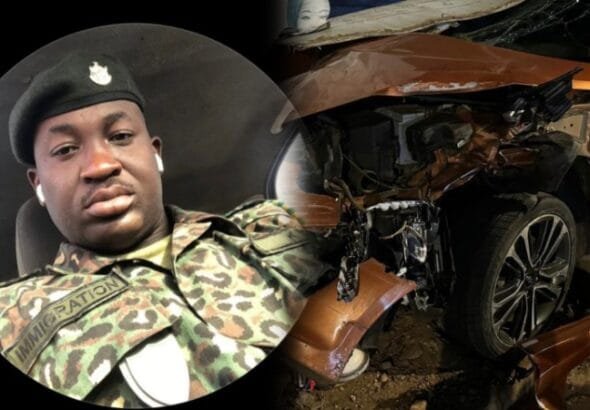 Japhet Boateng Kyei, an AICO II of the Ghana Immigration Service, was fatally hit by a speeding vehicle and died on the spot according to media reports.