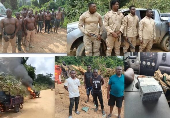 The National Anti-Illegal Mining Operations Secretariat (NAIMOS), in conjunction with the Ashanti Regional Security Council (REGSEC), conducted a strategic operation that successfully disrupted entrenched illicit mining networks in the Oda River Forest Reserve in the Ashanti Region.