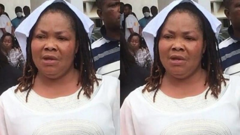 Embattled Nana Agradaa who is currently serving a jail term of 15 years appeared at the Accra High Court on October 21 to continue her legal battle with Osofo Appiah Biblical.