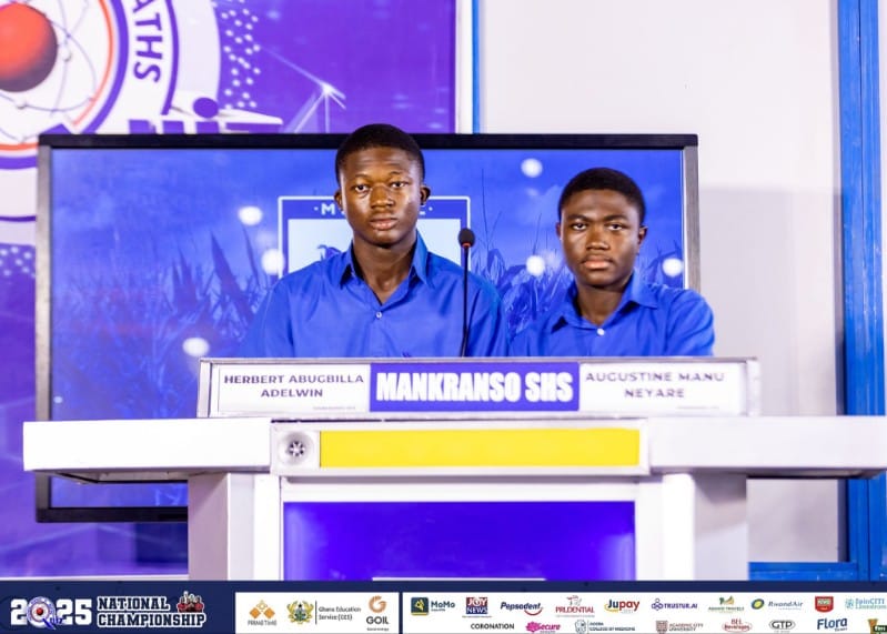 Mankranso Senior High School defied all odds and showed Ghana National College and St Thomas Aquinas SHS the exit in today's quarterfinals contest of the National Science and Maths Quiz.