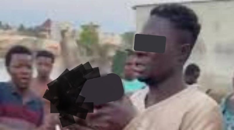 The suspect, Kojo Sam allegedly killed his aunty on Monday, October 20, 2025 at Breman- Benin Community of the Asikuma Odoben-Brakwa District of the Central Region of Ghana
