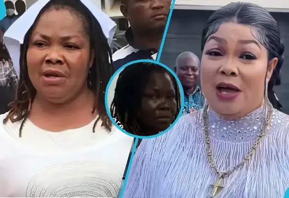 A photo is making rounds on social media, allegedly showcasing the current state of fetish priestess turned Evangelist Patricia Asiedua Asiamah popularly known as Nana Agradaa. 