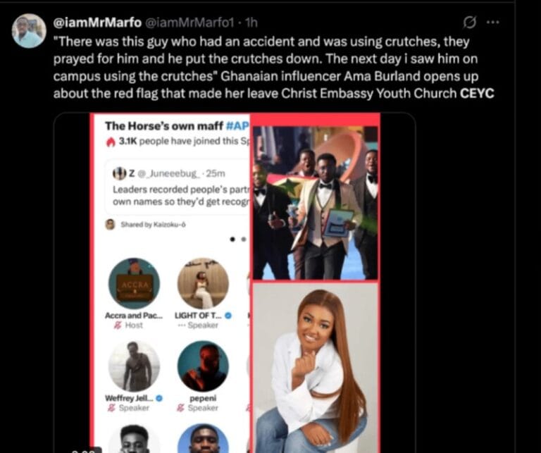 Within 24 hours, social media has been flooded with unfavorable accounts from individuals associated with the Christ Embassy Youth Church (CEYC).