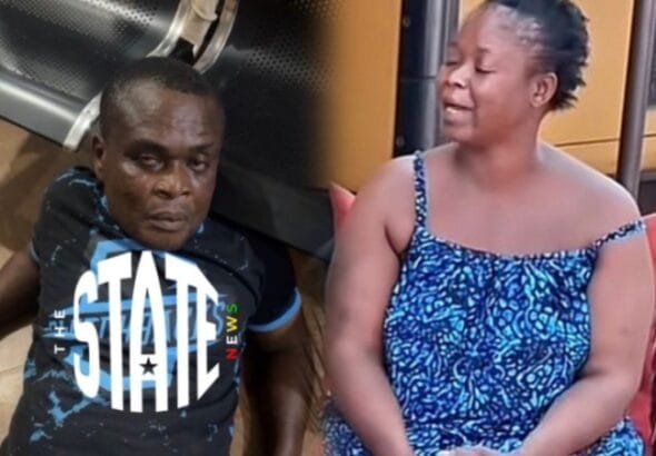 The woman who was captured in a viral video receiving serious beatings from her husband identified as John Odartey Lamptey has finally come out to brief the public about how it all started.