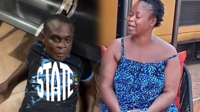 The woman who was captured in a viral video receiving serious beatings from her husband identified as John Odartey Lamptey has finally come out to brief the public about how it all started.