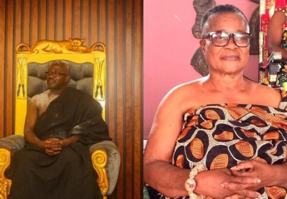 In a dramatic turn of events, the Kwahuhene, Daasebre Akuamoah Boateng III, has been taken into custody after a dawn raid on the Kwahu Palace, which also led to the detention of the Queen Mother, Nana Adwoa Gyemfua, as confirmed by Citi News