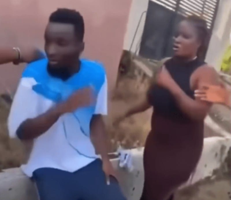 A Ghanaian man has shated his ordeal in an interview after a video of him been manhandled by a lady has since gone viral on the internet.