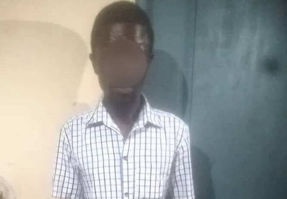 The Ghana Police Service has apprehended a man seen in a viral video giving a substance believed to be cigarettes to a child.