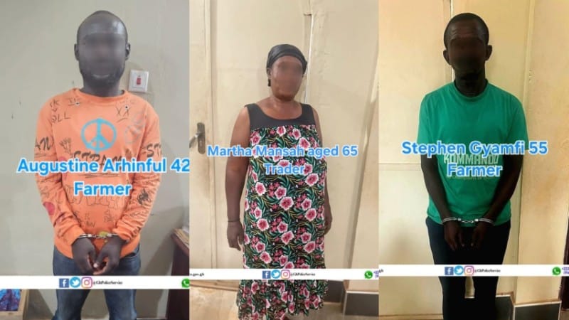 Four (4) suspects according to police report, have been arrested following the gruesome murder of Akwamuhene, Nana Owusu Korkor, in the Bono East Region of Ghana