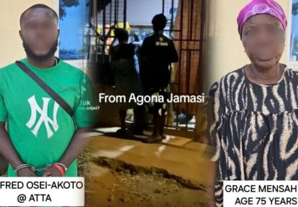 The Ghana Police Service has arrested two suspects sighted in a viral video physically assaulting a young girl at Agona Jamasi in the Ashanti region of Ghana. 