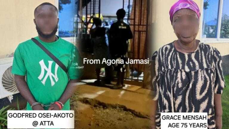 The Ghana Police Service has arrested two suspects sighted in a viral video physically assaulting a young girl at Agona Jamasi in the Ashanti region of Ghana.