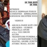 The Kumasi High Court gave a ruling on the issue of a rightful person to perform the widowhood rites of the late Highlife maestro, Charles Kwadwo Fosuh, popularly known as Daddy Lumba. 