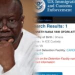 Ken Ofori-Atta, former finance minister of Ghana has been arrested and detained by the US Immigration and Customs Enforcement (ICE).