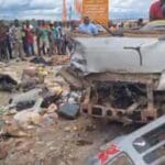 At least 12 people have been confirmed dead while two others are in critical condition after a head-on collision between two vehicles happened at Nkenkensu in the Offinso North District of Ashanti Region.