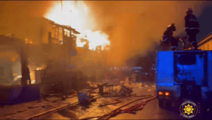A major fire swept through Accra’s Tudu enclave on Wednesday night, June 3, 2026, destroying parts of the Accra Central Police Station and nearby shops at Makola Market. The incident happened during heavy rainfall and flooding that hit Accra, marking 11 years since the June 3, 2015 Circle disaster. 