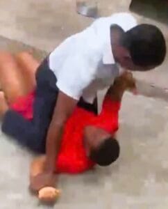 A teacher at Nyinahin Catholic Senior High School in Ghana’s Ashanti Region has been arrested following the circulation of a viral video that appears to show him physically assaulting a female student