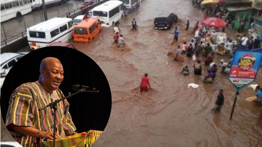 The Ghanaian musician, Keche Joshua has urged the government and National Disaster Management Organisation (NADMO) to act decisively and quickly to minimize the impact of the heightened flood in some parts of the country, after the heavy rainfall that hit Accra on June 29, 2026.