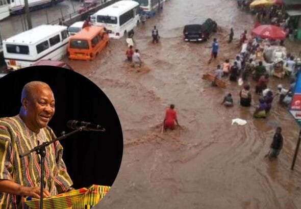 The Ghanaian musician, Keche Joshua has urged the government and National Disaster Management Organisation (NADMO) to act decisively and quickly to minimize the impact of the heightened flood in some parts of the country, after the heavy rainfall that hit Accra on June 29, 2026.