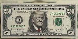 President Donald Trump is once again at the center of national conversation, this time with a push to feature his portrait on a brand-new $250 bill.