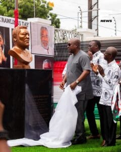 The National Democratic Congress (NDC) has named its national headquarters after its founder and former President, Jerry John Rawlings.