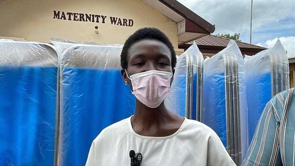 A Medical Practitioner stationed at the Paga Hospital has purchased hospital equipment with a Gh¢20,000 cash gift she received from the Paga Youth Movement (PAYOM).