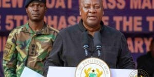 President John Dramani Mahama has begun a two-day working visit to the Volta Region, starting with the launch of a new market project in Juapong.