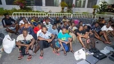 The Ghana Immigration Service (GIS) has arrested 17 suspected cyber fraudsters and rescued 85 alleged victims of human trafficking during an intelligence-led operation at Dawhenya in the Greater Accra Region.