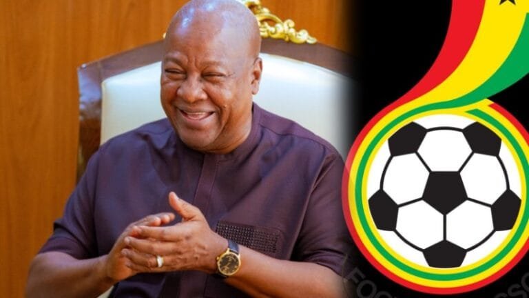 President John Dramani Mahama made lighthearted comments about the Black Stars players, pointing out that many of them were unable to sing the national anthem.