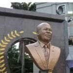 President John Mahama has unveiled a cenotaph at the Ministry of Defence in honour of late Dr. Omane Boamah during Ghana's national remembrance programme marking the first anniversary of the 2025 military helicopter crash.