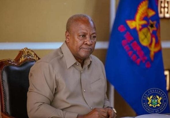 President John Dramani Mahama says his government will continue efforts to formalise Ghana’s mining sector as part of a broader strategy to create employment for young people and tackle illegal mining, commonly known as galamsey.